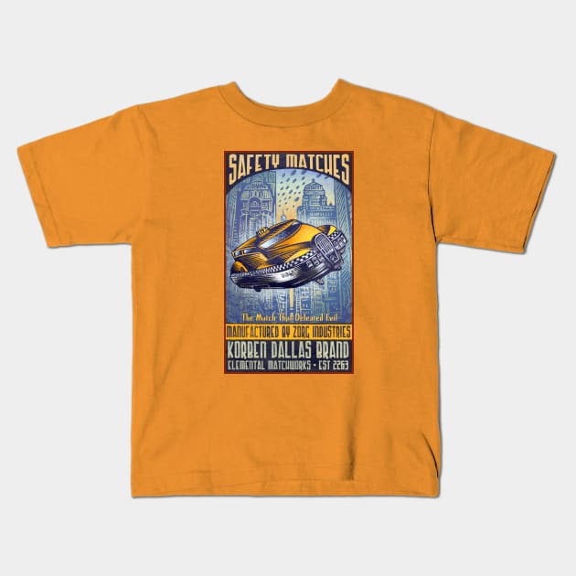 Zorg Industries Matches Kids T-Shirt by ChetArt